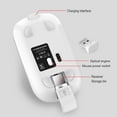 thumbnail image 6 of M30 rechargeable wireless mouse metal wheel mute 2.4G office mouse 500mA built-in battery White, 6 of 10
