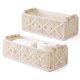 thumbnail image 1 of Cestas de Almacenamiento de Macramé, Caja de Decoración , Tejida A Mano, Estante Organizador para Inodoro, Juego de 2, A, 1 of 5