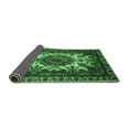 thumbnail image 2 of Ahgly Company Indoor Round Oriental Emerald Green Industrial Area Rugs, 8' Round, 2 of 4