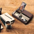 thumbnail image 2 of Organisateur de Rangement en Cuir pour Bureau, Plateau Multi-Catchall, 5 Compartiments, 2 of 5
