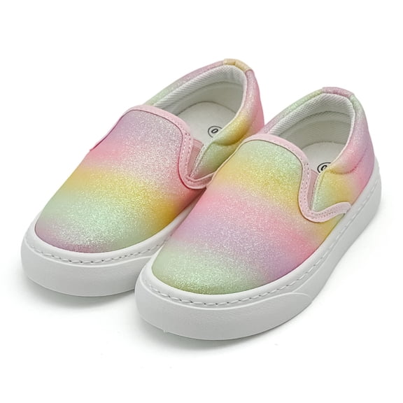 Toddler Sneakers for Girls Boys Slip On Canvas Walking Shoes