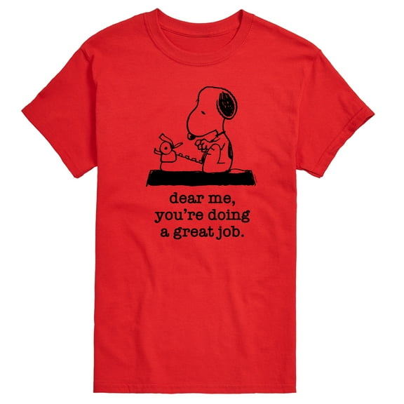 Peanuts - Dear Me Doing Great Job - Men's Short Sleeve Graphic T-Shirt
