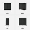 thumbnail image 5 of mopio Brooklyn Black Oak Storage Cabinet, Modern Farmhouse Entryway Accent Cabinet for Living Room, 5 of 9