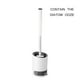 thumbnail image 1 of Wosthever Cepillo para inodoro Suministro de limpieza para inodoro Cepillo para inodoro de pelo Cepillo para colgar en la pared y cepillo de Suministros de limpieza para el hogar No.02 Wosthever HA025566-02, 1 of 1