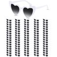 thumbnail image 1 of Anteojos de Sol en Forma de Corazón Hoteam para Bodas, 100 Pares, Blanco/Gris, 1 of 6