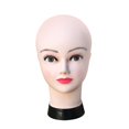 thumbnail image 2 of Gazechimp Bald Female Mannequin Head Display Model with Eyelashes and Lips Hat Display Dark Pink, 2 of 8