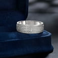 thumbnail image 3 of Newshe Jewellery Wedding Rings For Men 3ct 925 Sterling Silver Wedding Band For Men 5A Cz Men Rings Round Princess Size 8, 3 of 6