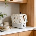 thumbnail image 4 of Toaster Cover 2 Slice, Retro Spring Floral Dustproof Bakeware Oven Protector with Top Hook, Brown Butterfly Botanical Waterproof Small Kitchen Appliance Toasters Dust Cover, 11"x6"x8", 4 of 9