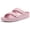 Pink, variant on Litfun Women's Slide Sandals with Adjustable Buckles Summer Arch Support Beach Sandals, Black