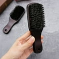 thumbnail image 3 of Men's Beard Comb Natural Hog Bristle Styling Oil Hair Comb, 3 of 8