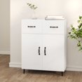 thumbnail image 1 of vidaXL Sideboard White 69.5x34x90 cm Engineered Wood, 1 of 5