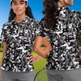 thumbnail image 4 of Binienty Camo Golf Matching Golf Shirts for Couples Soft Comfortable Men Women Funny Couple Golf Shirts Stylish Quarter Zip Pullover for Workout Sports Daily Wear, 4 of 7