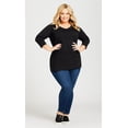 thumbnail image 2 of Avenue Women's Plus Size Wessex Essential Longline Tee Top, 2 of 6