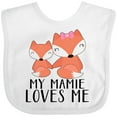 thumbnail image 3 of Inktastic My Mamie Loves Me Boys or Girls Baby Bib, 3 of 4
