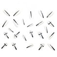 thumbnail image 3 of Nail Tips BJR, estilo cruz minimalista en forma de almendra, 24 unidades, 3 of 5