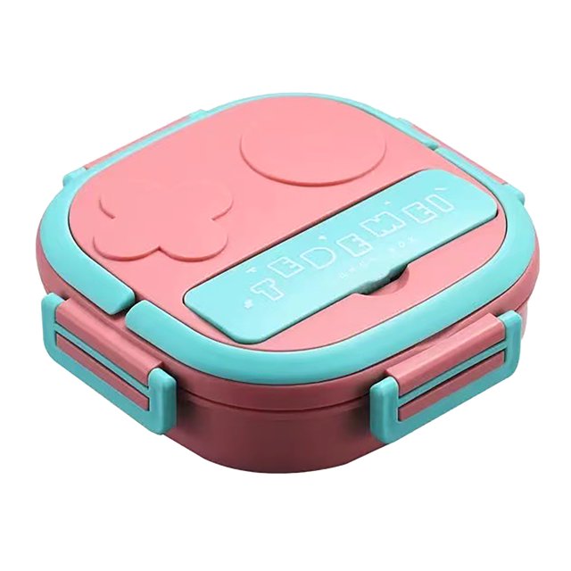 Hinati Sales Today Deals Sales Stainless Steel Square Lunch Container Box Bento Box Adult Lunch Box Stackable Bento Lunch Box for Healthy Adult Lunches; Dishwasher/Microwave Safe