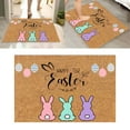 thumbnail image 2 of asddcavvf "Easter Bunny Door Mat Happy Easter Welcome Mat Indoor Entryway Rug Spring Festival Foot Mat Unique Design for Home " Taupe Blanket Fall Throw Blanket for Couch Woven Throw Blankets, 2 of 7