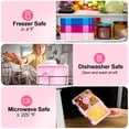 thumbnail image 5 of Bento Kids Lunch Box, 6 Compartments BPA Free Bento Box for Kids, Lunch Containers, Dishwasher Safe Back to School Snack Lunch Box, Ideal Portion Sizes On-the-Go Meal, Ages 3+,School(Pink), 5 of 6