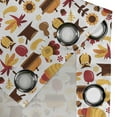 thumbnail image 4 of Ambesonne Harvest Grommet Curtain, Fall Nuts Owls Composition, 50" x 120", Orange Red Brown, 4 of 6