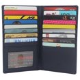 thumbnail image 2 of Swiss Marshall RFID Blocking Genuine Leather Mens Long ID 17 Credit Card Security Wallet Colors, 2 of 53