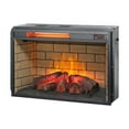 thumbnail image 2 of Yoneston 26 inch Electric Fireplace Insert with Wood Log Version Brick, Black, 2 of 4
