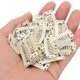100pcs 1.3in Wig Clips Comb Hairpin Manganese Steel DIY Hair Extension