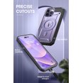 thumbnail image 6 of SUPCASE Unicorn Beetle Pro Mag Case for iPhone 14 Pro Max 6.7", Compatible with MagSafe Full Body Rugged Case with Built-in Screen Protector & Kickstand & Belt-Clip (Mauve), 6 of 8