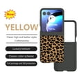 thumbnail image 3 of Designed For Motorola Razr 60 Ultra / Razr Ultra 2025 Phone Case,Leopard Print Pattern,Anti-Scratch Shockproof Anti-fall Durable Rugged Hard PC Hybrid PU Leather Ultra Slim Phone Case,Light Gold, 3 of 6