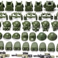 thumbnail image 4 of Building Block Toy Feleph, paquete de armas militares, 325 piezas, 4 of 5