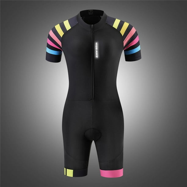 Traje de triatlón para mujer Macarena Traje de Ciclismo manga corta Ropa de verano
