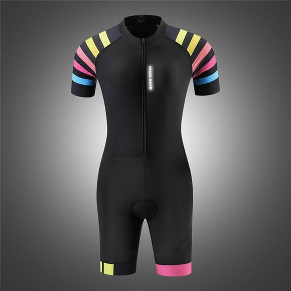 Cycling Suit 's Triathlon Short Sleeve Skinsuits Cycling Jerseys Bike Jumpsuit Set Clothing for Swimming M