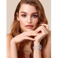 thumbnail image 6 of Wearlizer Leather Band Compatible with Samsung Galaxy Watch 8 40mm 44mm & Watch 8 Classic 46mm, Slim Dressy Genuine Leather Strap with D-Shape Metal Buckle for Women, 6 of 7
