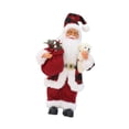 thumbnail image 4 of Figura navideña de Papá Noel de pie, decoración navideña coleccionable, 12'' rojo, 4 of 9