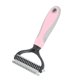thumbnail image 2 of Râteau coupe-poils pour chien et chat, peigne et brosse de toilettage, rose, taille L, 2 of 4