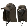 thumbnail image 2 of Gorra con Protección Solar Libre, Sombrero con Solapa de Malla de Secado para El Cuello para Mochilero Senderismo, Jardín, DYNWAVEMX Gorra de pesca con protección solar, 2 of 8