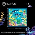 thumbnail image 2 of Micro Brick Ocean World Building Set, 3D Wall Art Home office Decoration, Creative Building Craft Set, Ideas Gift Building Toy for Adults,Teens Ages 8+ Kids, 2 of 5