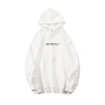 thumbnail image 3 of Sudadera con capucha Sudadera con capucha unisex de algodón Sudadera con capucha cálida informal, XL, Blanco Yuarrent AP000785-07, 3 of 7