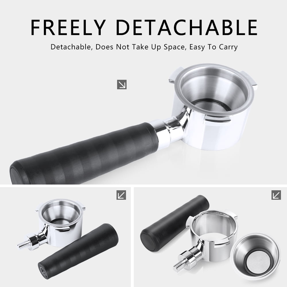 i Cafilas 51mm 3 Ear Bottomless Portafilter Bottomless Naked Portafilter Included Filter Basket Fits for Delonghi EC680,Delonghi EC685 Brevile Barista Expresso Machines