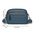 thumbnail image 3 of Bolso de asa para mujer Bolso de hombro de cuero casual Bolso de mano vintage (Azul), 3 of 6