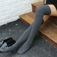 thumbnail image 4 of JeashCHAT Women Thigh High Spcks Over Girl Winter Cotton Warmer Soft Cotton Socks, 4 of 4