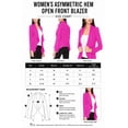 thumbnail image 5 of Women's Long Sleeve Open Front Blazer Solid Office Jacket, 5 of 8