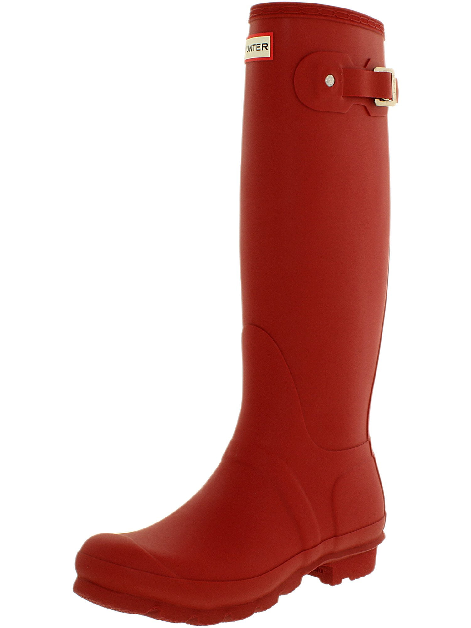 hunter red tall rain boots