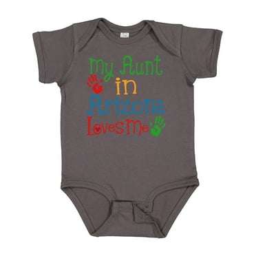 Inktastic Arizona Aunt Loves Me Nephew Boys or Girls Baby Bodysuit