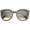 Black-Gold / Lavender, variant on sunglassLA Unisex Modern Metal Temple Tinted Lens Oversize Round Horn Rimmed Sunglasses (Black-Silver / Lavender) - 55mm