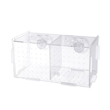 Transparent Fish Tank Breeding Isolation Box Aquarium Incubator Hatching Boxes Multifunctional Acrylic Fish Tank Holder(Suction