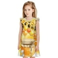 thumbnail image 1 of Fotbe Honey Bee Vestido de Dormir para Niñas de 3 a 10 Años, Mangas Cortas, Estilo Princesa, Pijama Camisón con Mangas Voladas-XX-Large, 1 of 6