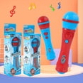 thumbnail image 2 of 1Pcs Children Simulation Sound Amplifier Microphone Early Education Enlightenment Singing Music Toy Microphone Blue, 2 of 6