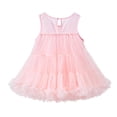 thumbnail image 5 of FhsagQ Robes de Pâques pour Filles Taille 6 Robe de Fête pour Filles Robe Tutu d'Été pour Enfants Performance Fille Concours Occasion Rose Taille 3-4 Ans, 5 of 5