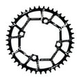 thumbnail image 2 of Chain 40T ~ 52T 104BCD Road Bike Narrow Round Chain Wheel Wide Chain Sprocket Component Parts - Black 42T, 2 of 10