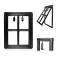 thumbnail image 4 of 12" x 16" Magnetic Lockable/Automatic Lock Pet Screen Door Dog Gate Way Pet Door for Screens, 4 of 4